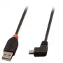 Lindy 1 m USB 2.0 laidas - A tipo į Mini-B, 90 laipsnių stačiu kampu