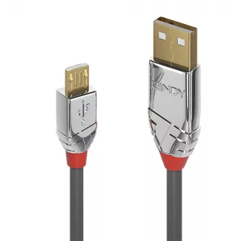 Lindy 5m USB 2.0 A tipo – Micro-B laidas, Cromo Line