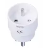 Maitinimo kištuko adapteris MicroConnect GRUPADK, Type K (DK) → Type E (FR), baltas