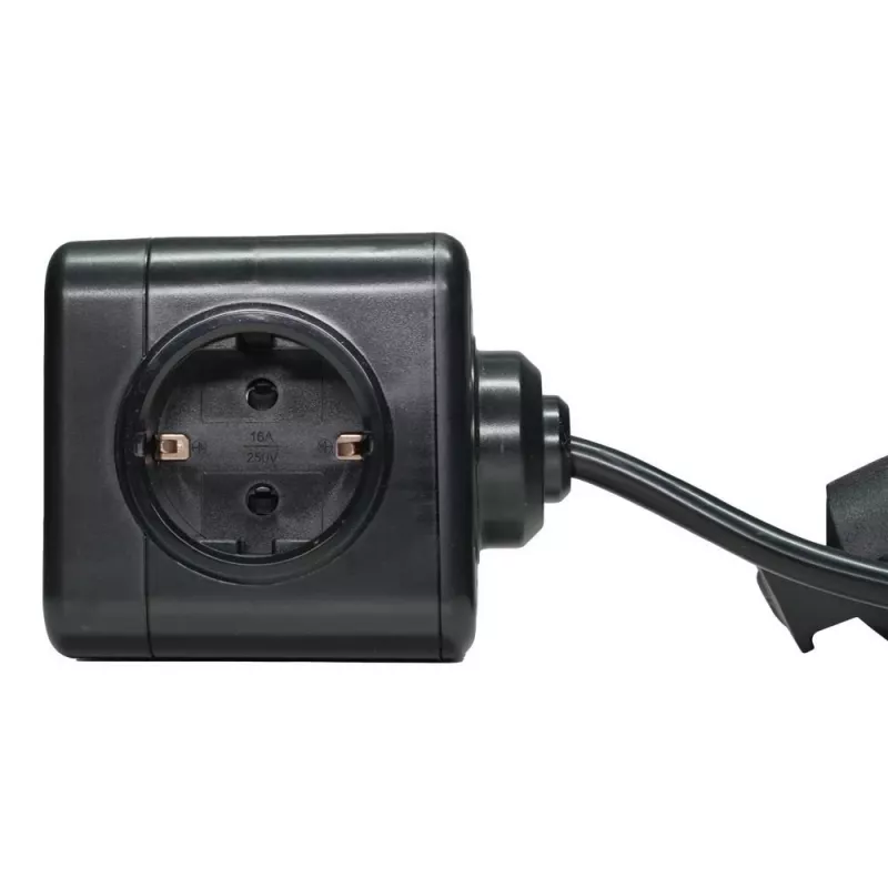 Microconnect GRUCUBE2USB-B3 maitinimo ilgintuvas 3 m 3 AC kištukiniai lizdai Vidaus patalpoms Juoda