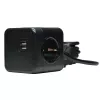 Microconnect GRUCUBE2USB-B3 maitinimo ilgintuvas 3 m 3 AC kištukiniai lizdai Vidaus patalpoms Juoda