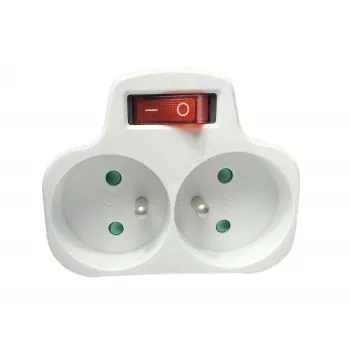 Kištukinis jungiklis MicroConnect MC-PLUGOOEU1+2FRW EU tipas