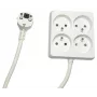 MicroConnect MC-PSSQUARE040150FRW ilgintuvas 1,5 m 4 AC lizdai Baltas