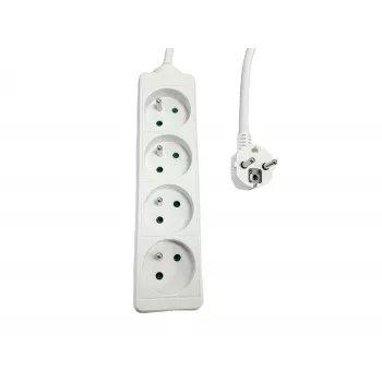 Maitinimo juosta MicroConnect MC-PS040150FRW — 4 lizdai, French tipo (CEE 7/5)