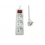 Trišakis maitinimo ilgintuvas MicroConnect MC-PSOO030150FRW 3x su atskirais ON/OFF jungikliais