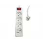 Maitinimo juosta MicroConnect MC-PSOO040500FRW — 4 lizdai su atskirais jungikliais