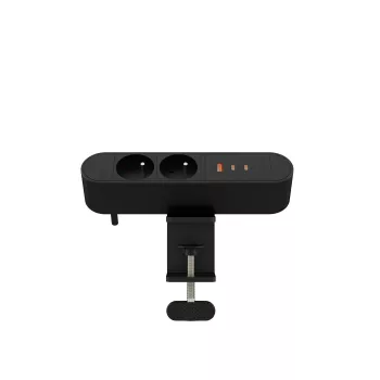 Daugiavietis kištukinis lizdas ant stalo MicroConnect MC-MDPS-FR2-67W – 2 lizdai, 67 W bendra galia