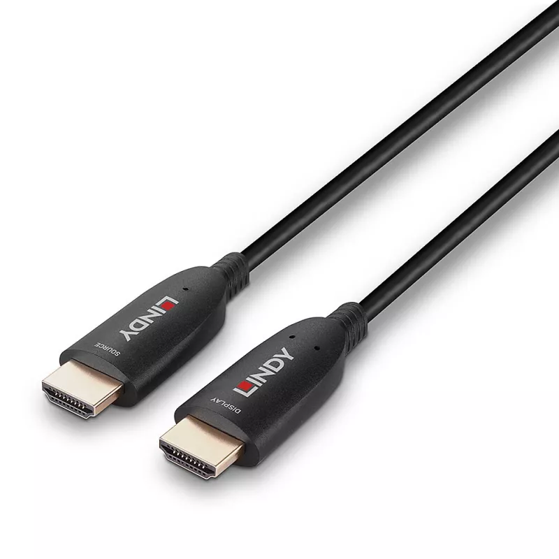 HDMI kabelis Lindy 38513 30m HDMI A tipo kištukas 2.1 48 Gbit/s juodas