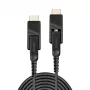 Lindy 70 m pluoštinis hibridinis Micro-HDMI 18G kabelis su nuimamomis HDMI ir DVI jungtimis