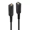 Lindy 70 m pluoštinis hibridinis Micro-HDMI 18G kabelis su nuimamomis HDMI ir DVI jungtimis