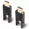 Lindy 70 m pluoštinis hibridinis Micro-HDMI 18G kabelis su nuimamomis HDMI ir DVI jungtimis