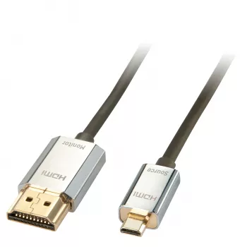 Lindy 3m CROMO Slim Active High Speed HDMI 2.0 A/D laidas su Ethernet ir 4K palaikymu