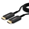 Hibridinis šviesolaidinis HDMI laidas Lindy 15 m, Ultra High Speed 48 Gbit/s, HDMI 2.1, paauksuotomis jungtimis, juodas