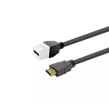 VivoLink PROKEYHDMIFM3W HDMI lizdo keystone jungtis balta skirta montavimui paneleje