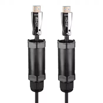 HDMI kabelis Lindy 38527 10 m HDMI Type A kištukas–kištukas HDMI 2.1 48 Gbit/s auksuoti kontaktai juodas