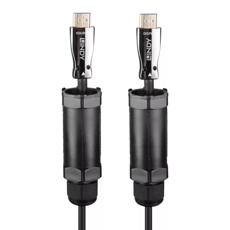 HDMI kabelis Lindy 38527 10 m HDMI Type A kištukas–kištukas HDMI 2.1 48 Gbit/s auksuoti kontaktai juodas
