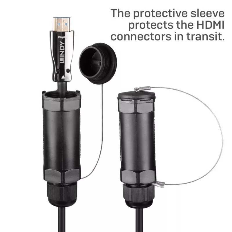 HDMI kabelis Lindy 38527 10 m HDMI Type A kištukas–kištukas HDMI 2.1 48 Gbit/s auksuoti kontaktai juodas