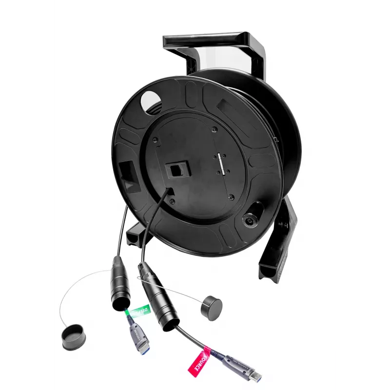 Vivolink PROHDMIOP100AM-DRUM HDMI kabelis 100 m HDMI A tipo (standartinis) Juoda