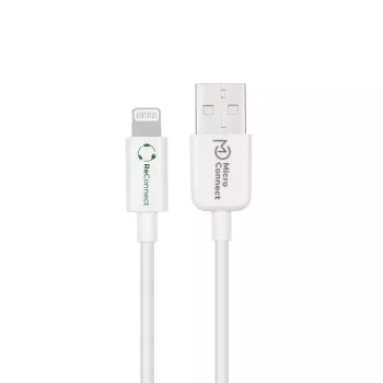 MicroConnect ECO-LIGHTNING2 Lightning laidas 2 m Baltas