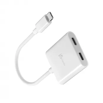 USB-C į dvigubą USB-C adapteris j5create JCA164-N 3840x2160 240Hz