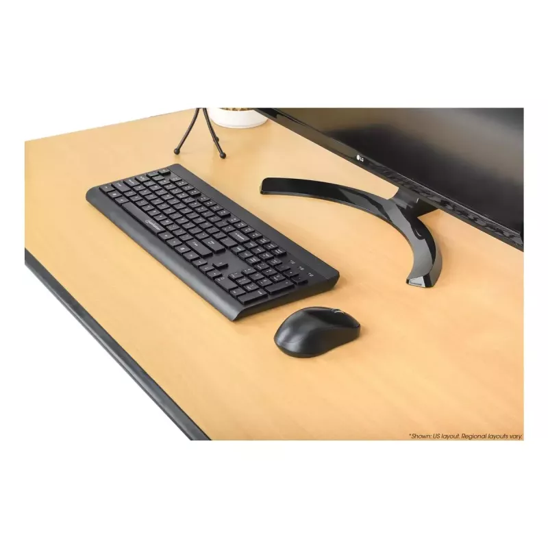Belaidis klaviatūros ir pelės rinkinys Manhattan 180771 QWERTY juodas