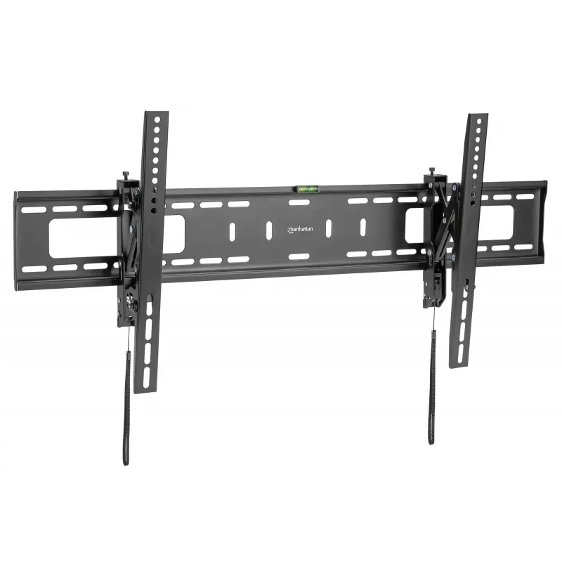 Manhattan TV ir monitorių laikiklis sieninis nuo vagystės 43-100 juodas VESA 200x200 iki 800x400 mm, max 75 kg
