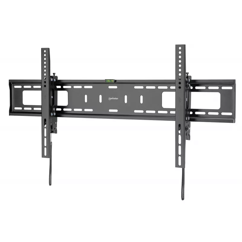 Manhattan TV ir monitorių laikiklis sieninis nuo vagystės 43-100 juodas VESA 200x200 iki 800x400 mm, max 75 kg