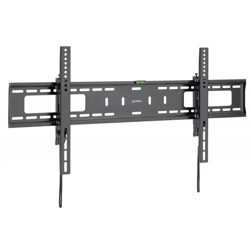 Manhattan TV ir monitorių laikiklis sieninis nuo vagystės 43-100 juodas VESA 200x200 iki 800x400 mm, max 75 kg