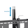 Manhattan TV ir monitorių laikiklis sieninis nuo vagystės 43-100 juodas VESA 200x200 iki 800x400 mm, max 75 kg