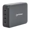 Manhattan 102667 GaN USB Power Delivery kroviklis-stotelė, 4 prievadai, 240 W