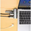 Manhattan 190404 USB-C PD į HDMI 4 viename mobilioji doko stotis, USB 3.2 Gen 2, 10 Gbit/s, 4K, 100 W PD, pilka