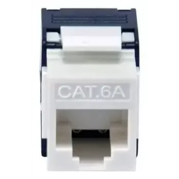 Keystone lizdas Cat.6A neekranuotas beįrankis, EQUIP 769227, RJ-45, plokščios konstrukcijos, baltas, 8 vnt.