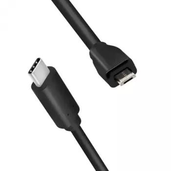 LogiLink CU0196 USB 2.0 kabelis 0,5 m USB-C – Micro-USB B juodas