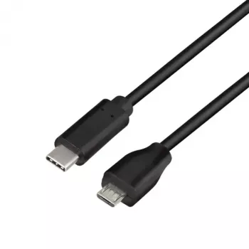 LogiLink CU0196 USB 2.0 kabelis 0,5 m USB-C – Micro-USB B juodas