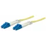 Intellinet Fiber Optic Patch Cable, OS2, LC/LC, 3m, geltonas, dupleksas, vienmodis, 9/125 µm, LSZH, pluoštas, garantija visam laikui