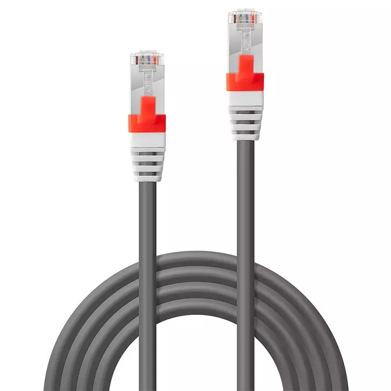 Tinklo kabelis Lindy 3m Cat.6A S/FTP LSZH RJ-45 Pilka