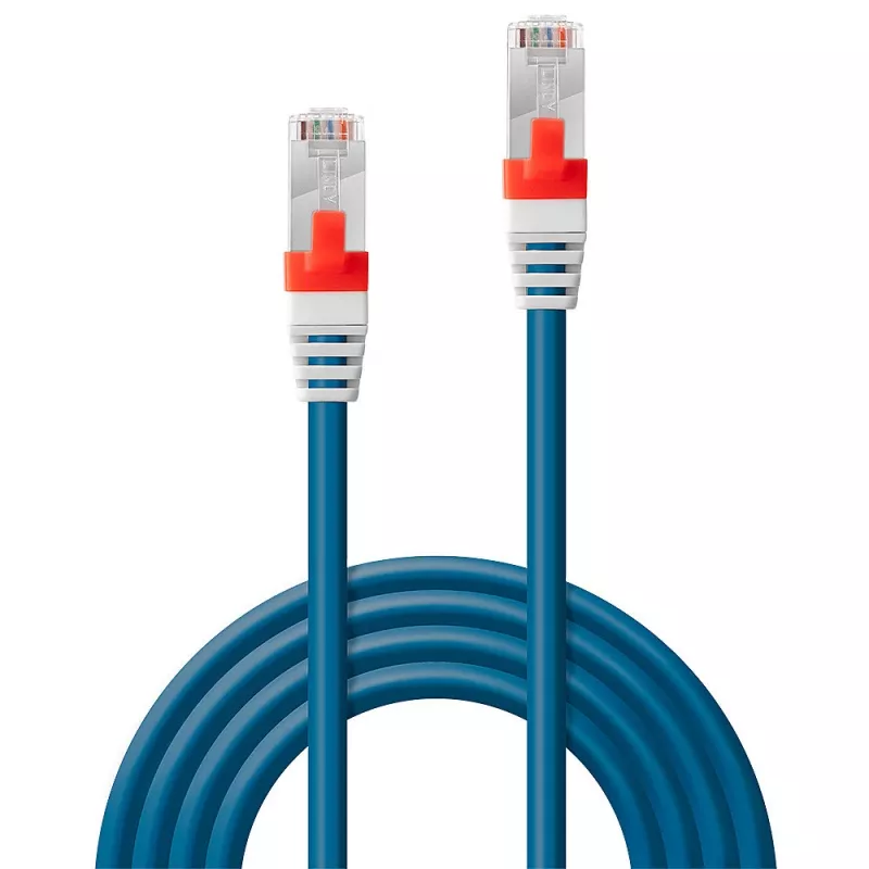 Tinklo kabelis Lindy Cat.6A S/FTP PIMF 7,5 m RJ-45 Mėlynas