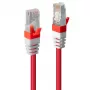 Tinklo kabelis Lindy Cat.6A S/FTP PIMF 7,5 m RJ-45 Raudonas