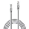 Lindy 48406 tinklo kabelis, 1 m, Cat5e U/UTP, RJ-45, pilka
