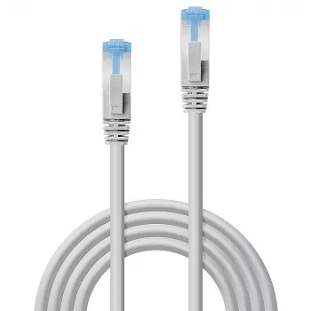 Tinklo kabelis Lindy 2m Cat.6A RJ-45 S/FTP Pilka