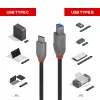 Lindy 0,5m USB 3.2 Type C į B laidas 5Gbps juodas