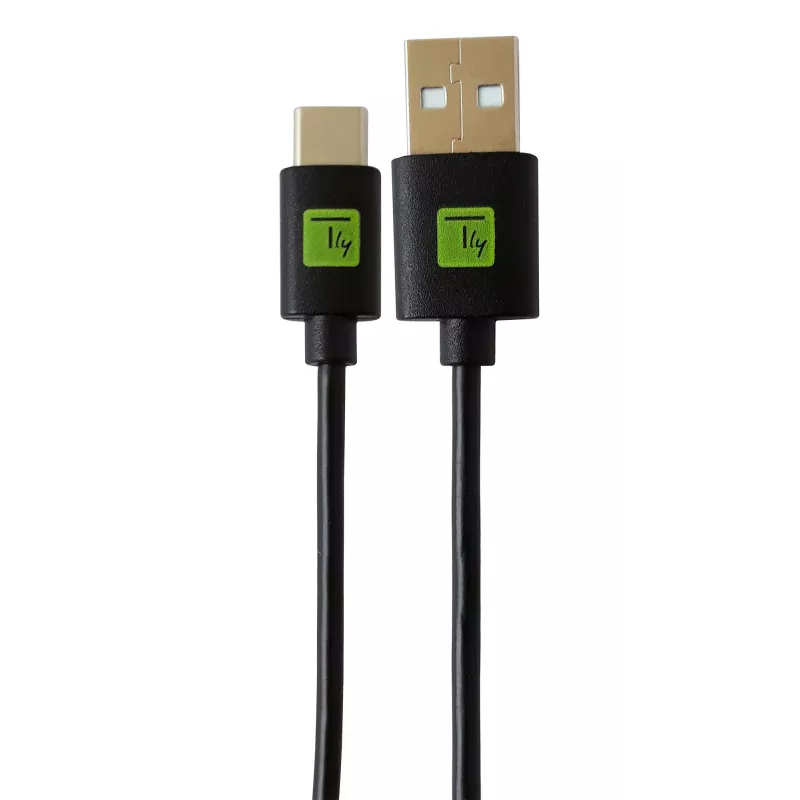 Techly ICOC MUSB20-CMAM01T USB 2.0 laidas USB A – USB C 0,1 m juodas