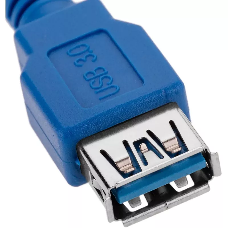 Techly USB 3.0 ilginimo kabelis A Kištukas / A Lizdas 1m Mėlyna ICOC U3-AA-10-EX