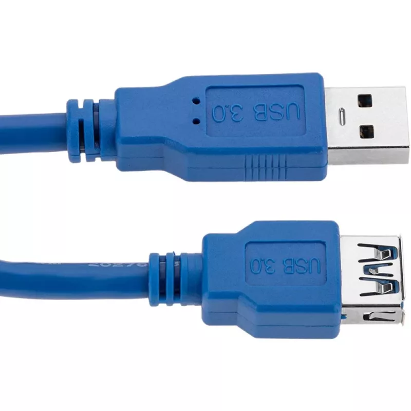 Techly USB 3.0 ilginimo kabelis A Kištukas / A Lizdas 1m Mėlyna ICOC U3-AA-10-EX