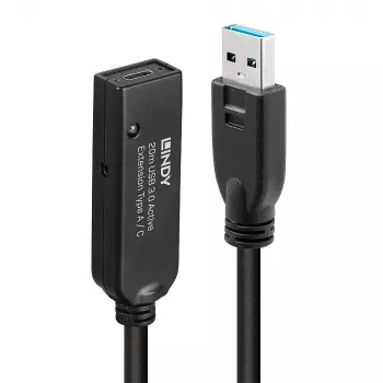 Lindy 20 m USB 3.0 aktyvus ilginimo kabelis Type A į C