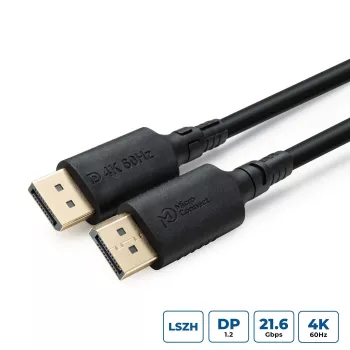 DisplayPort kabelis MicroConnect MC-DP-MMG-200LSZH, 2 m, 4K palaikymas