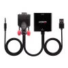 VGA ir garso keitiklis į HDMI Lindy 38284