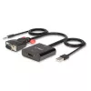 VGA ir garso keitiklis į HDMI Lindy 38284