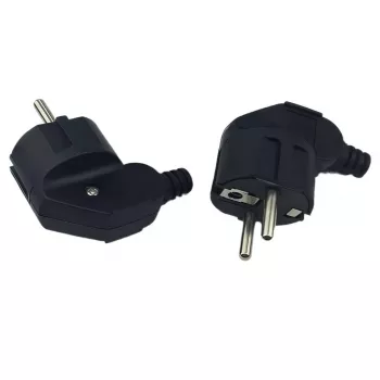 MicroConnect MC-GRUA-B kampinis Schuko kištukas, juodas