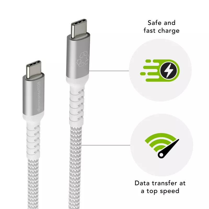 dbramante1928 re-charge Pro - BRD laidas 2,5 m USB-C į USB-C 100 W